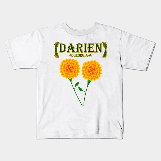 Darien Georgia Kids T-Shirt by MoMido